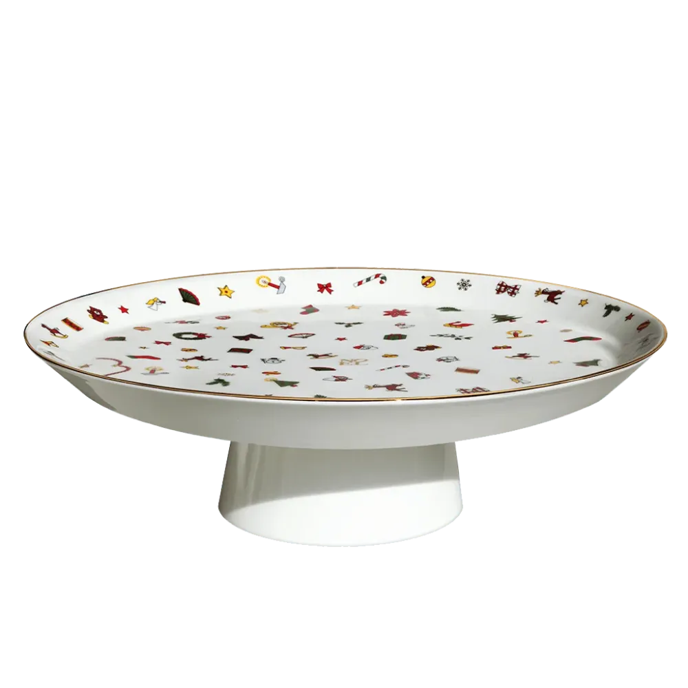 Stojan na dorty Taitù Noel Oro Fine Bone China 5-7-94