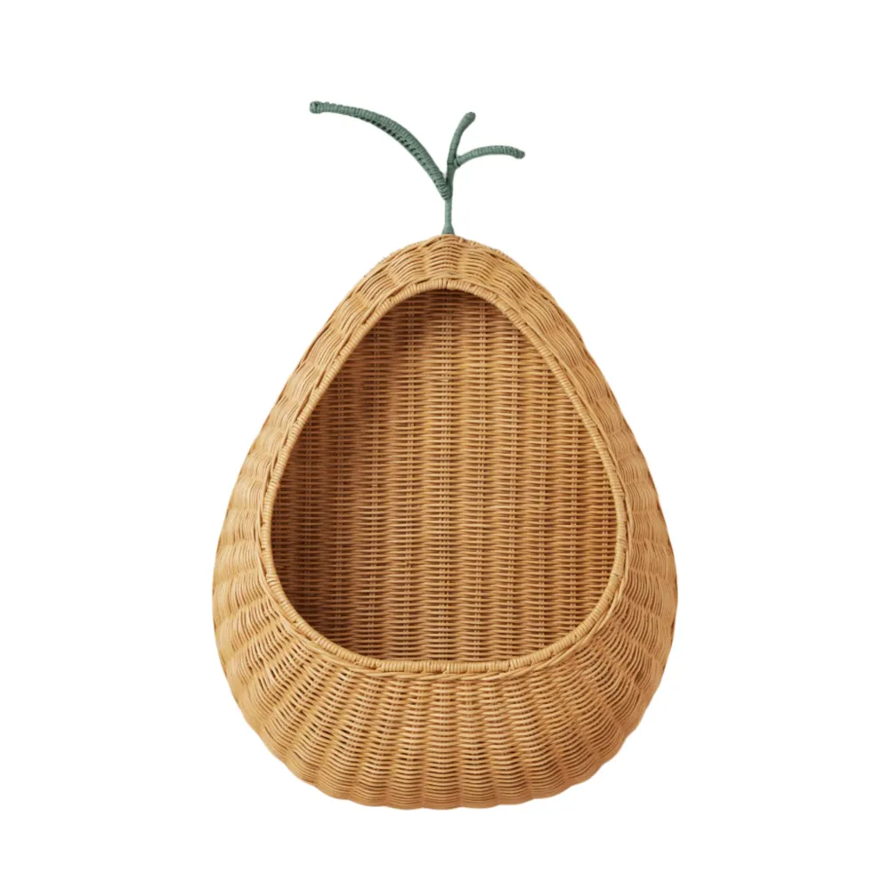 Závěsný koš PEAR ratan