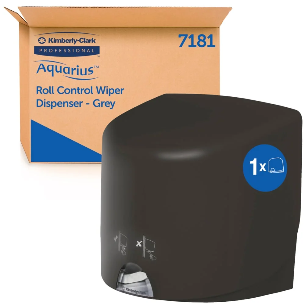 Doador de limpeza de Aquarius ™ - Controle de Roll / Gray - 1 dispensador | Papelão (1 doador)