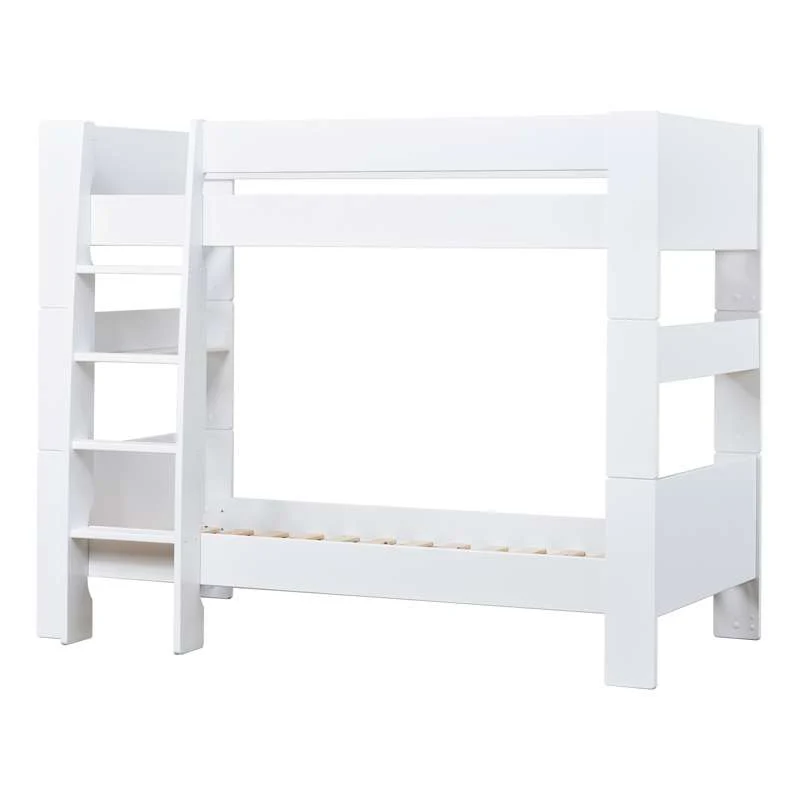 Hoppekids PURE - Patrová postel - 90x200 cm - Bílá