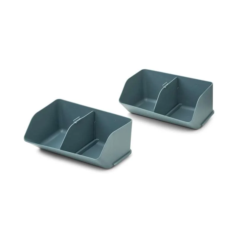 Liewood Rosemary úložný box - střední - 2-pack - velrybí modrá