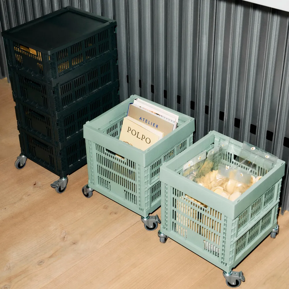 Úložný box Colour Crate, Cube, Light Yellow