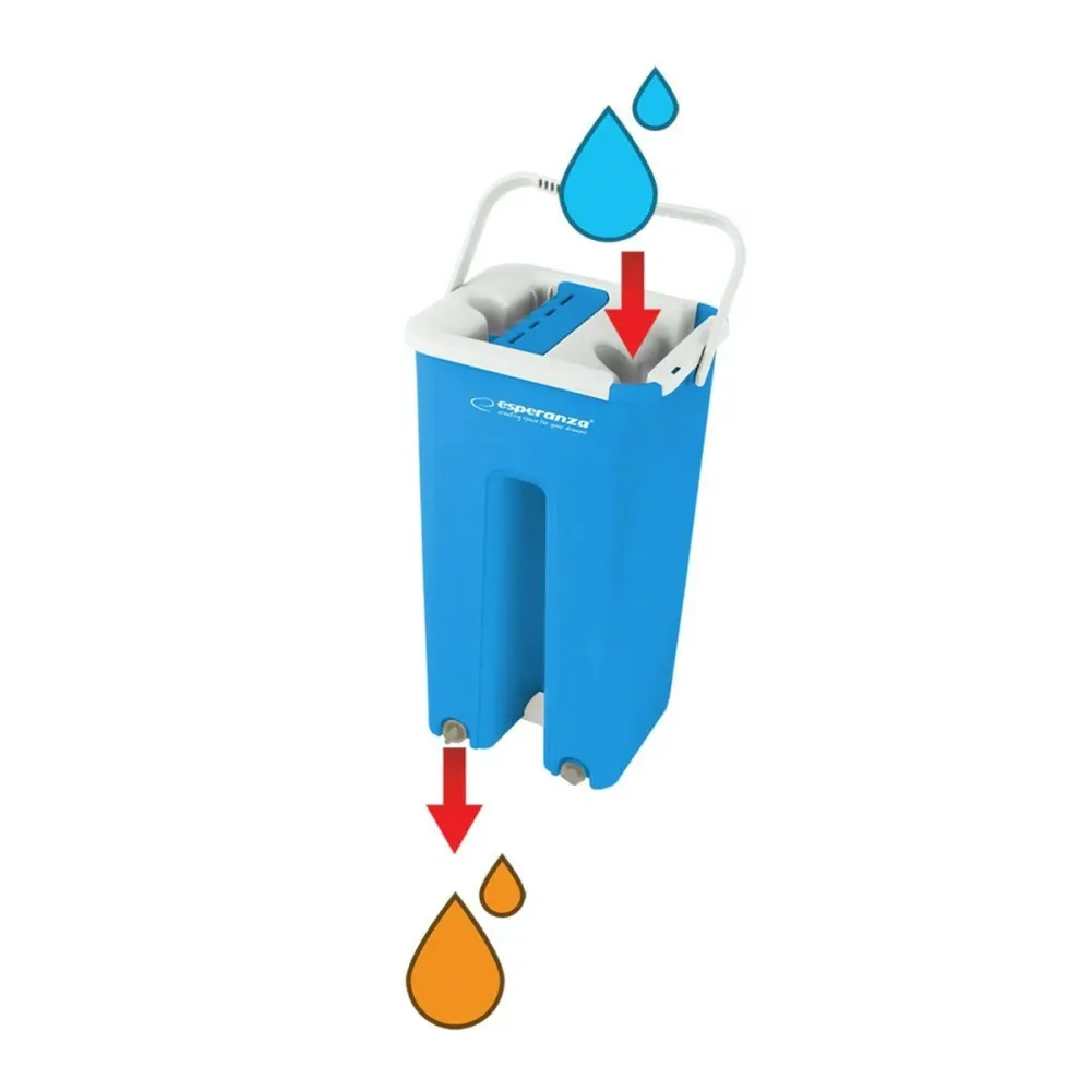 Mop Bucket Esperanza EHS004 Modrý Bílý mikrovlákno