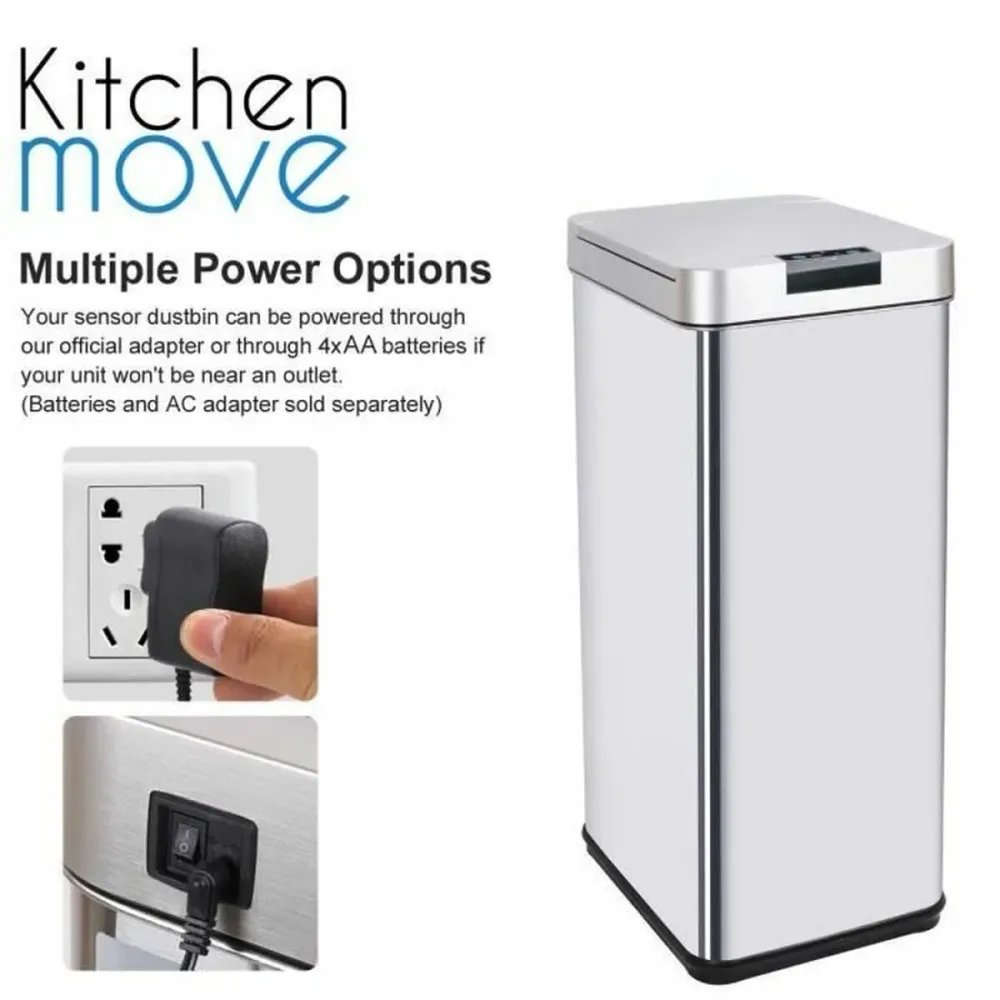 Odpadkový kbelík Kitchen Move Šedý 50 L