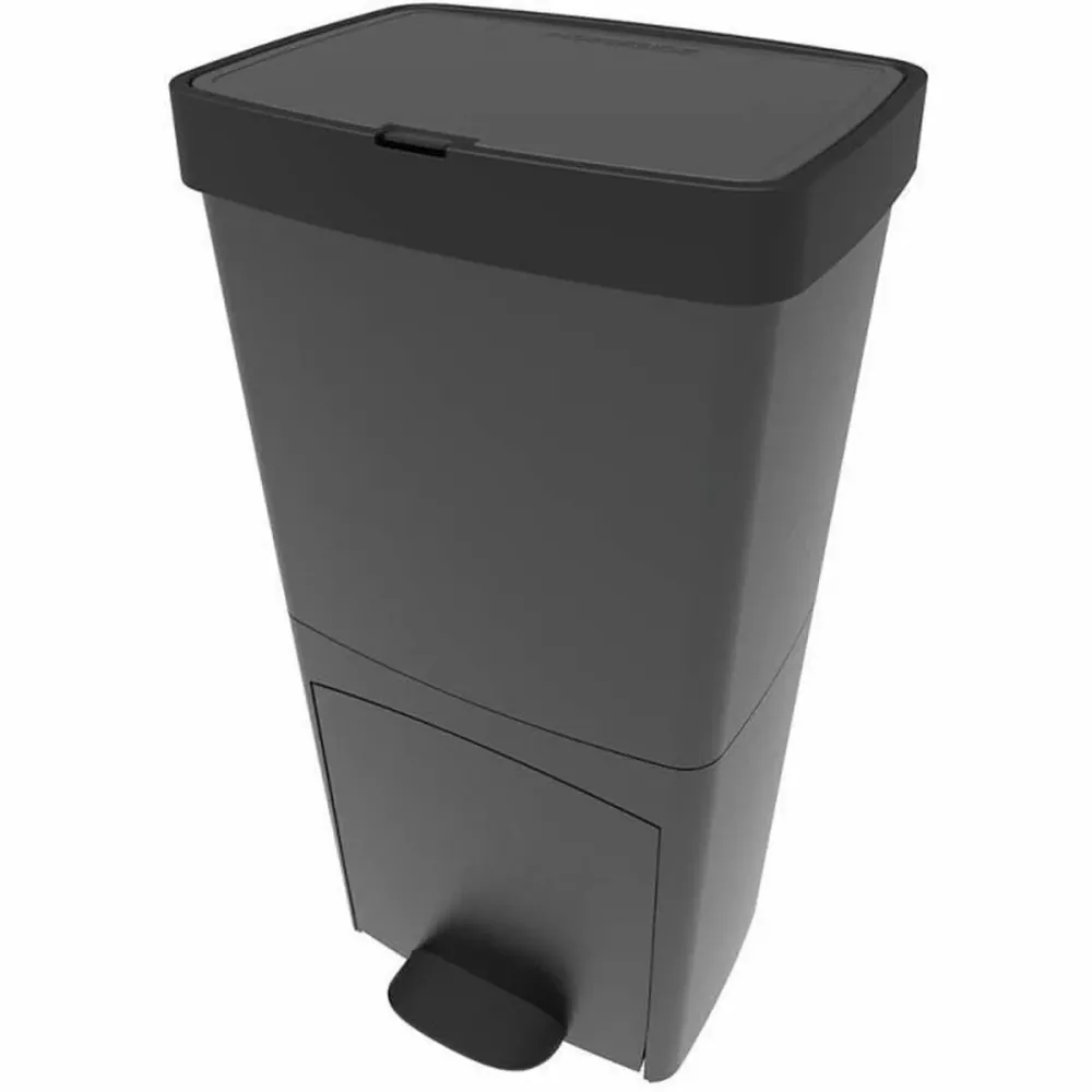 Odpadkový kbelík Kitchen Move Šedý Plastické 70 L