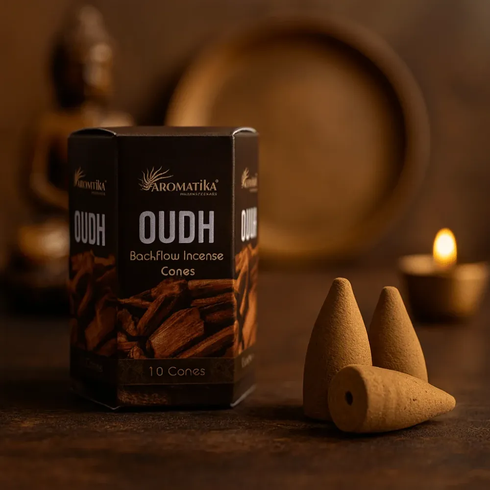 Oudh Masala zpětný tok vonné kužely balení 10