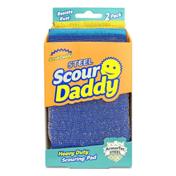 Scrub Daddy Scour Daddy Ocel 2 kusy