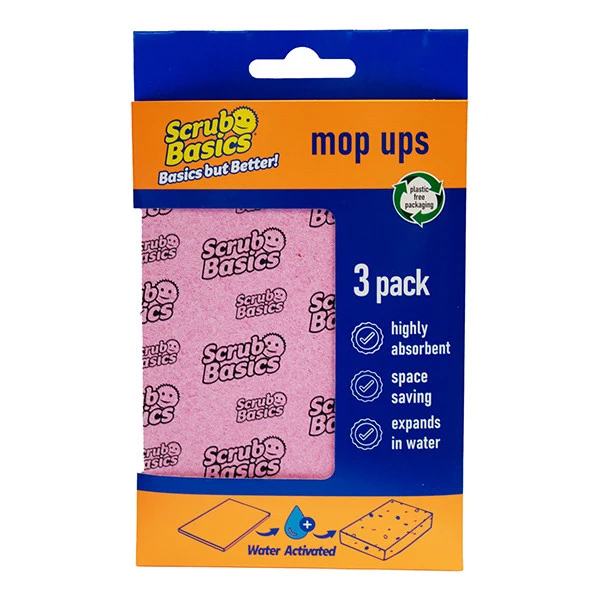 Scrub Daddy Scrub Basics Mop-Up čisticí houbičky – 3 kusy – Extra savé čisticí houbičky