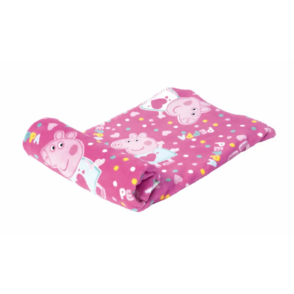 Deka Peppa Pig Cosy Corner Růžový (95 x 150 cm)