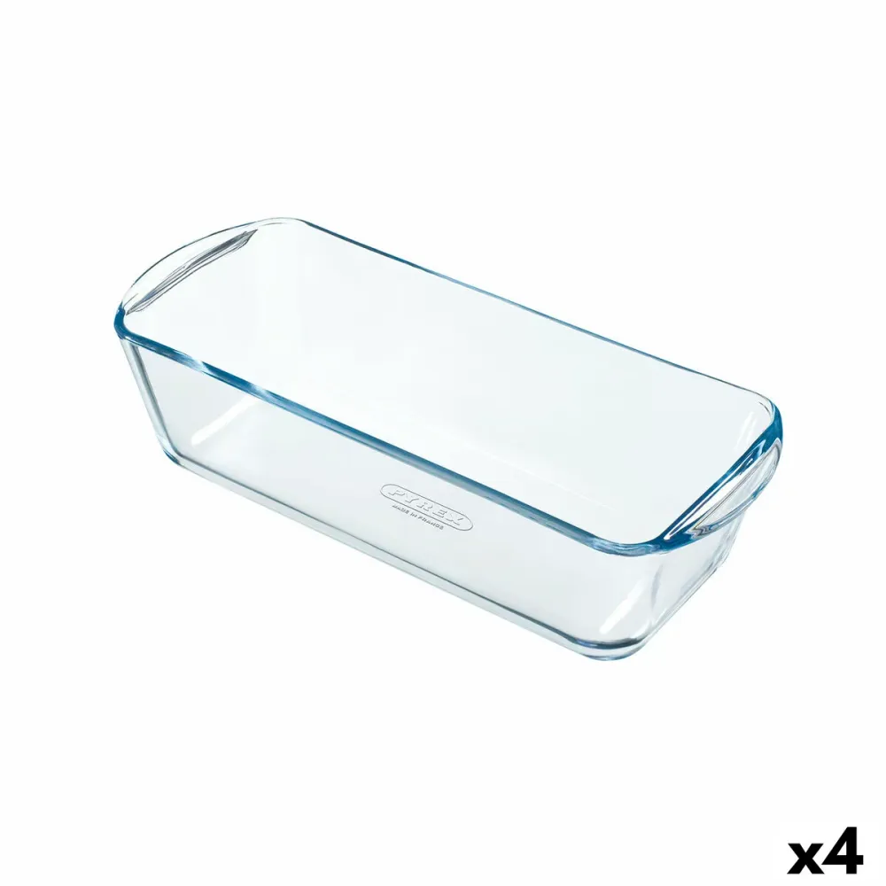 Forma do trouby Pyrex Classic Vidrio Obdélníkový Transparentní Sklo 28 x 11 x 8 cm (4 kusů)