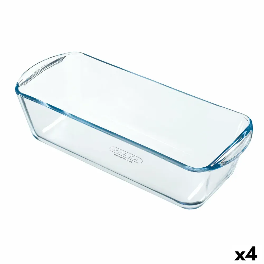 Forma do trouby Pyrex Classic Vidrio Obdélníkový Transparentní 32 x 12 x 8 cm (4 kusů)