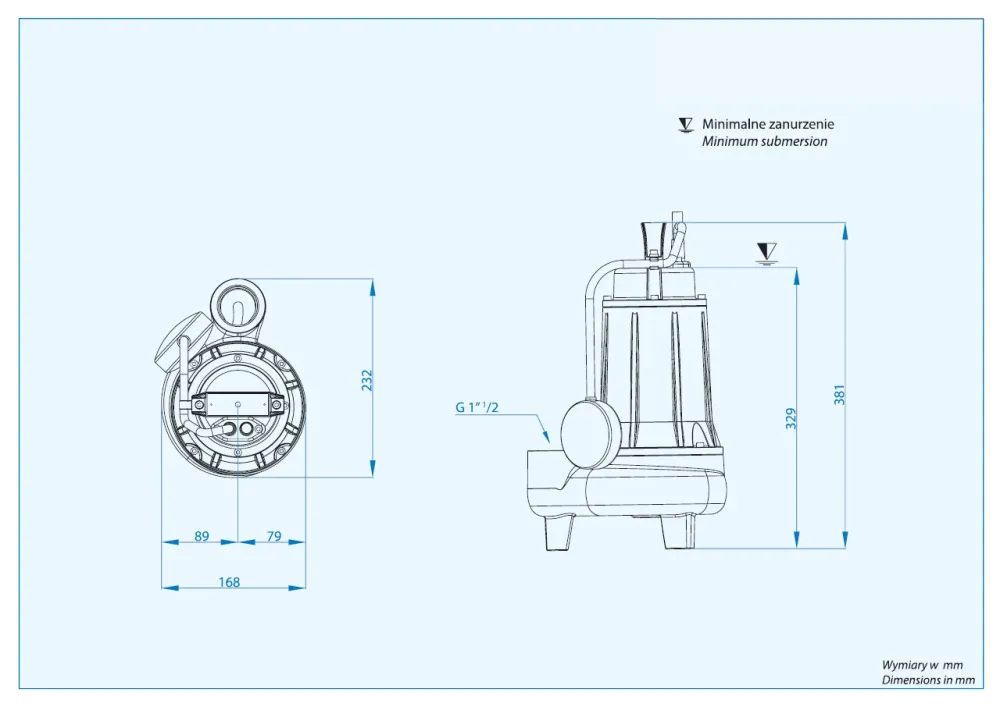 Alpha V 55 m (1,1 kW, 230 V) Speciální čerpadlo