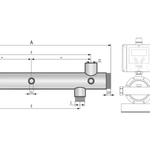 Sběratel (2) Vertikální hydrofór lisovaný 5`` 4x2``
