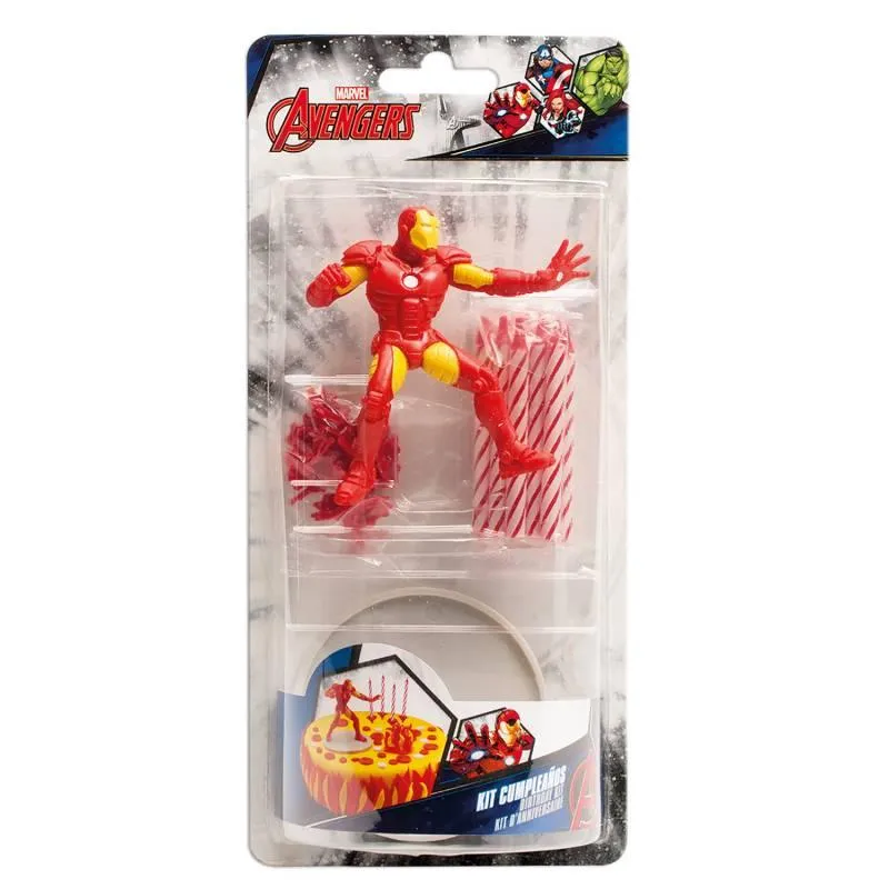 Figurka Iron Man & Sada/10 svíček