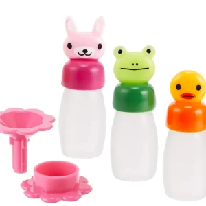 Mini lahvičky s trychtýřem na omáčky