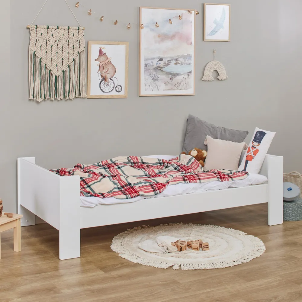 Hoppekids Pure Juniorská postel 90x200 cm, Bílá