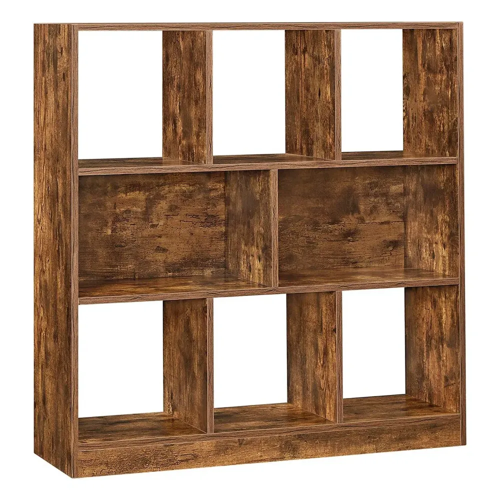 Knihovna s otevřenými policemi, policový díl 86 x 28 x 94,5 cm, rustikální hnědá