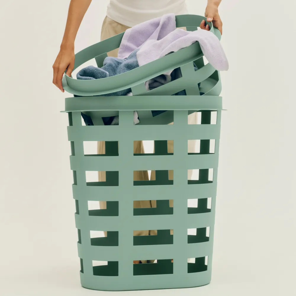 Koš na prádlo Basket L, Green