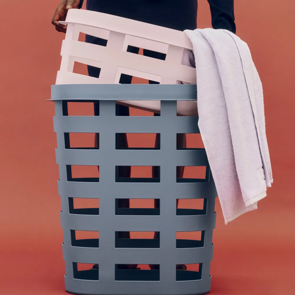 Koš na prádlo Basket L, Pink