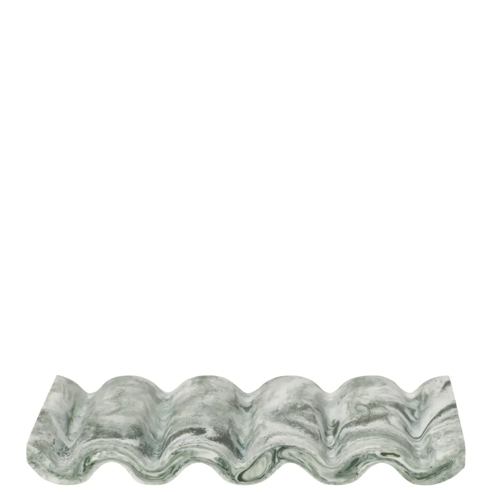 Miska na mýdlo Mist, Emerald / Off-White