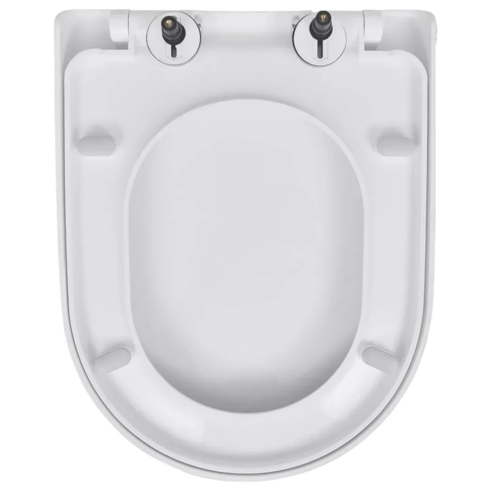 Wc sedátka s funkcí pomalého sklápění 2 ks bílá plastová
