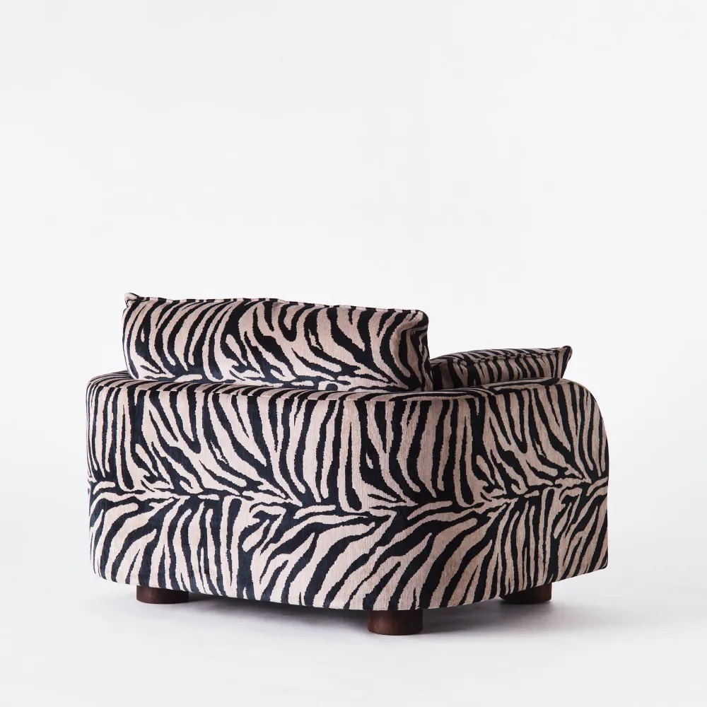 Křeslo MILES LOVESEAT zebra