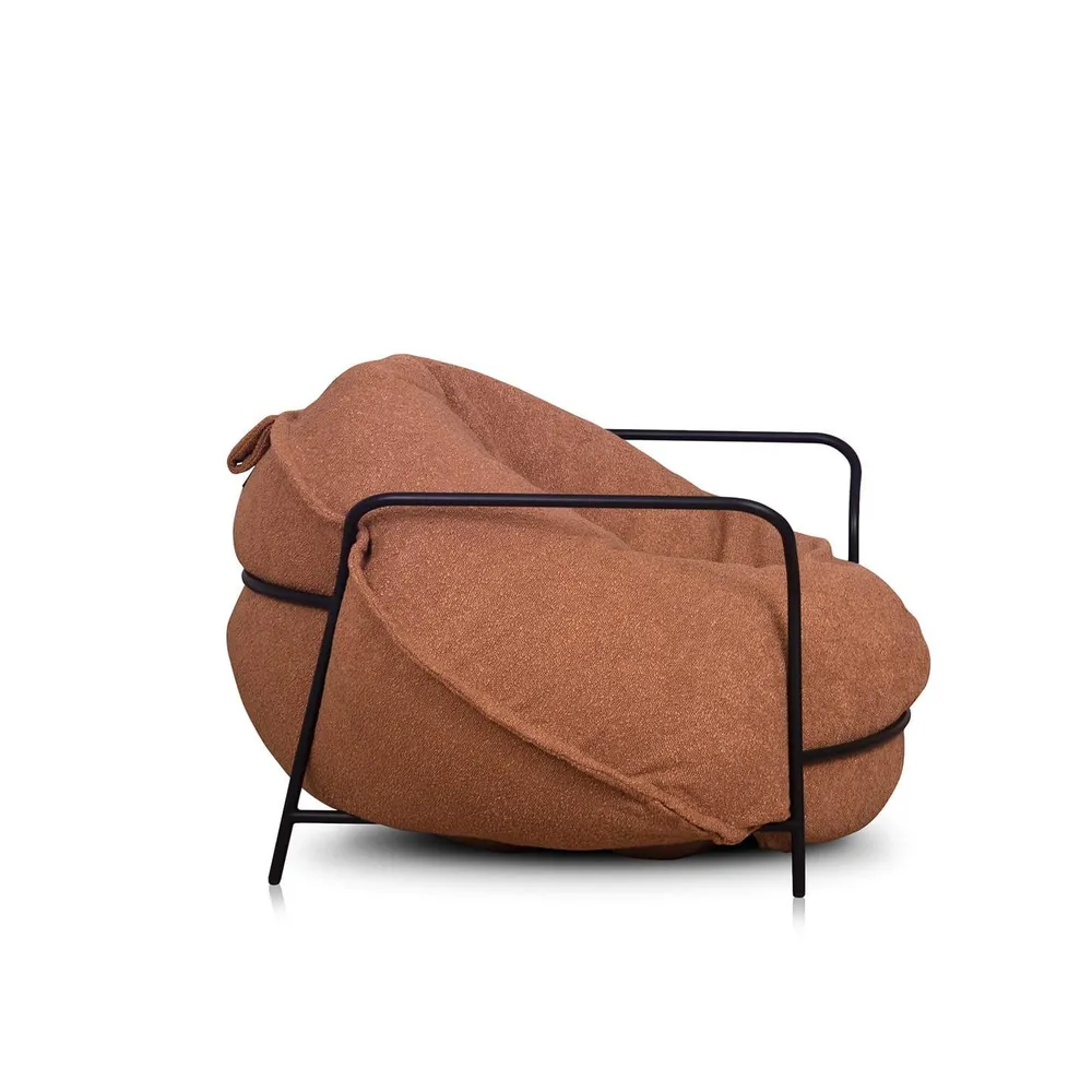 Křeslo UNI měděný boucle