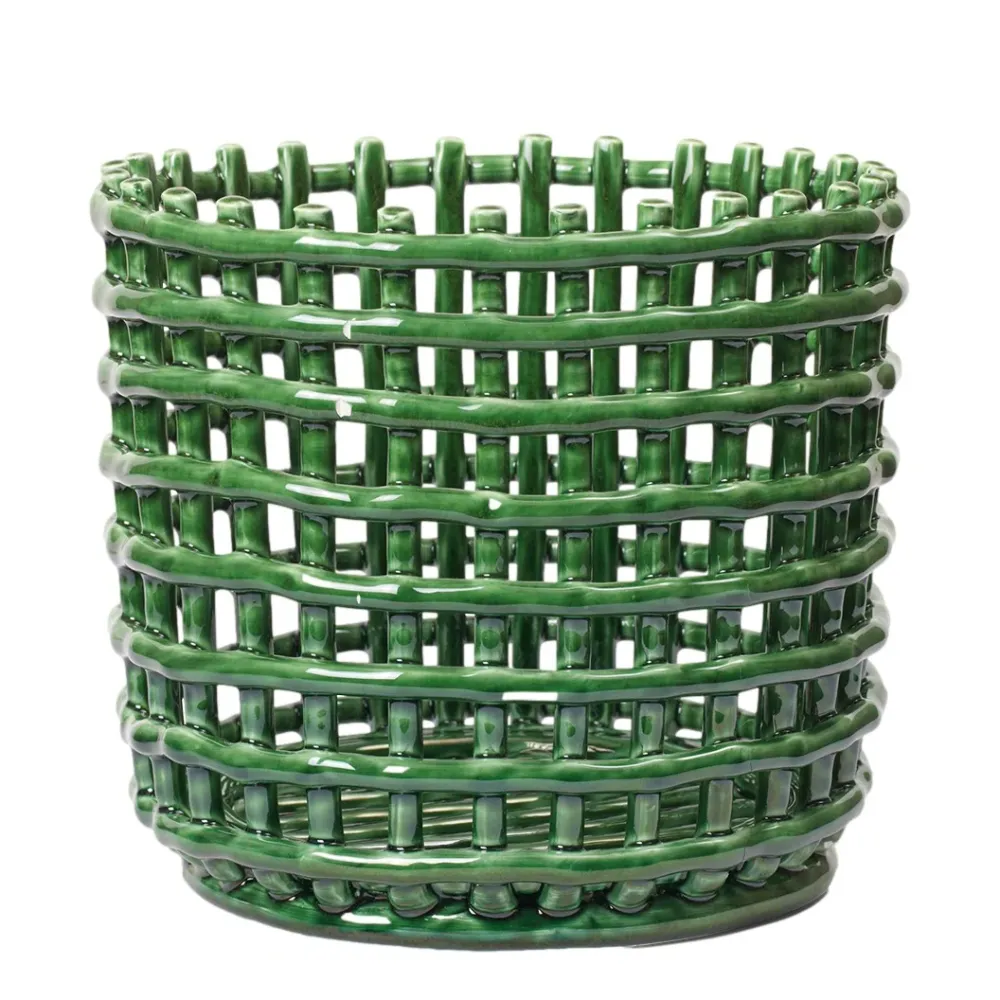 Košík Ceramic Large, Emerald Green