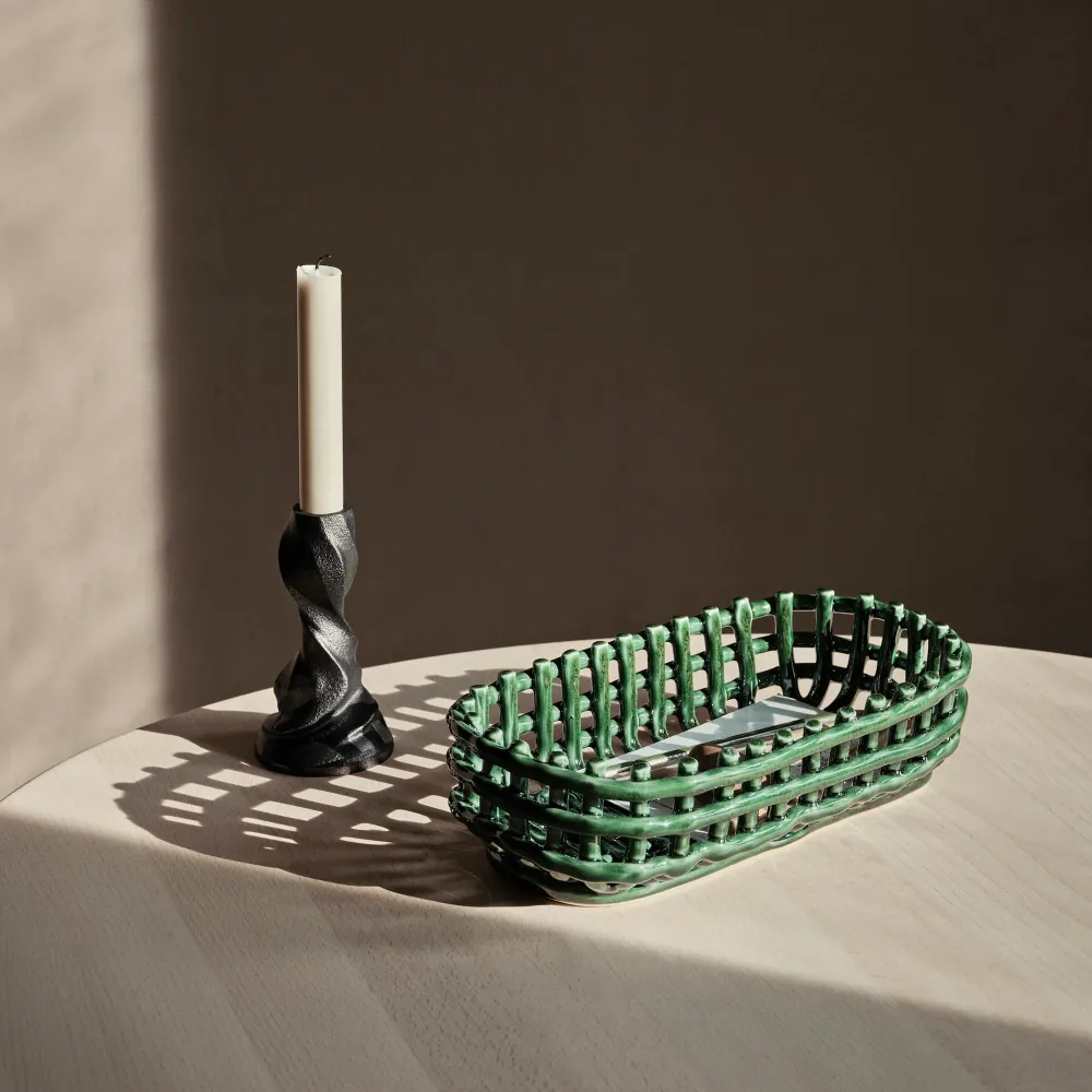 Košík Ceramic Large, Emerald Green