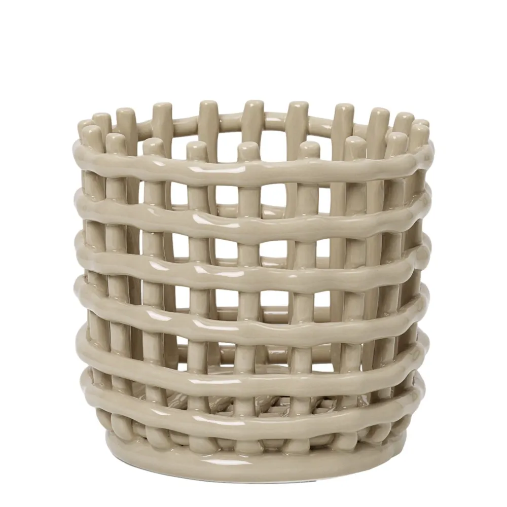 Košík Ceramic Small, Cashmere
