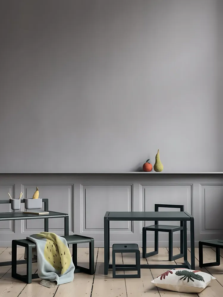 Dětská lavice MALÝ ARCHITEKT tmavě modrá
