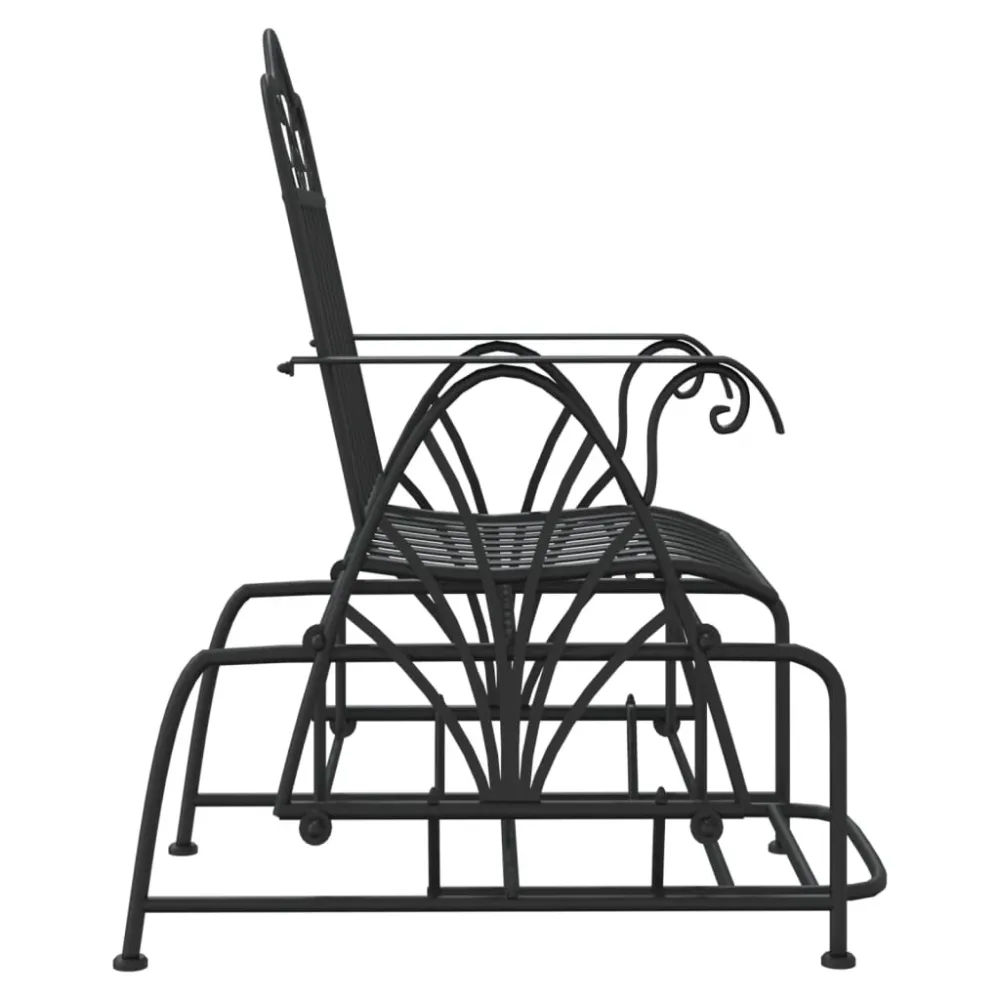 Lavice glider 61 cm černá ocel
