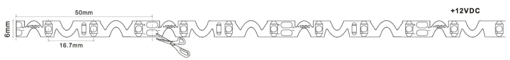 Led pás 4,8W-M S-TYP 3000K IP20 12V