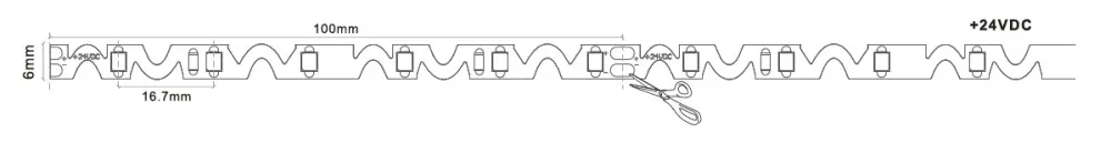Led pás 4,8W-M S-TYP 4000K IP20 24V