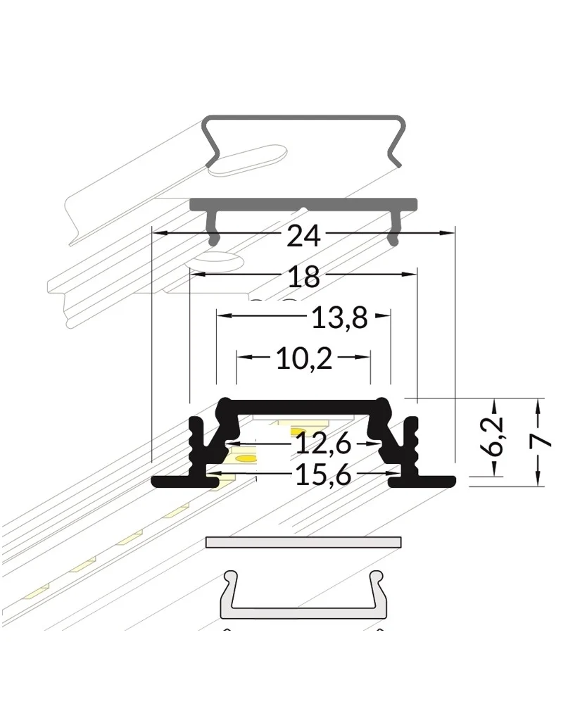Sada KM15-C-TK-96 4000K IP20