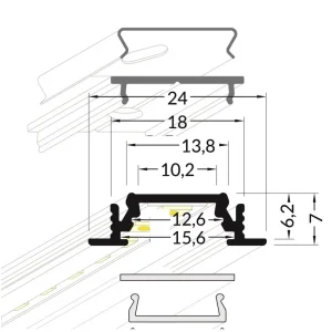 Sada KM15-C-TK-96 6000K IP20