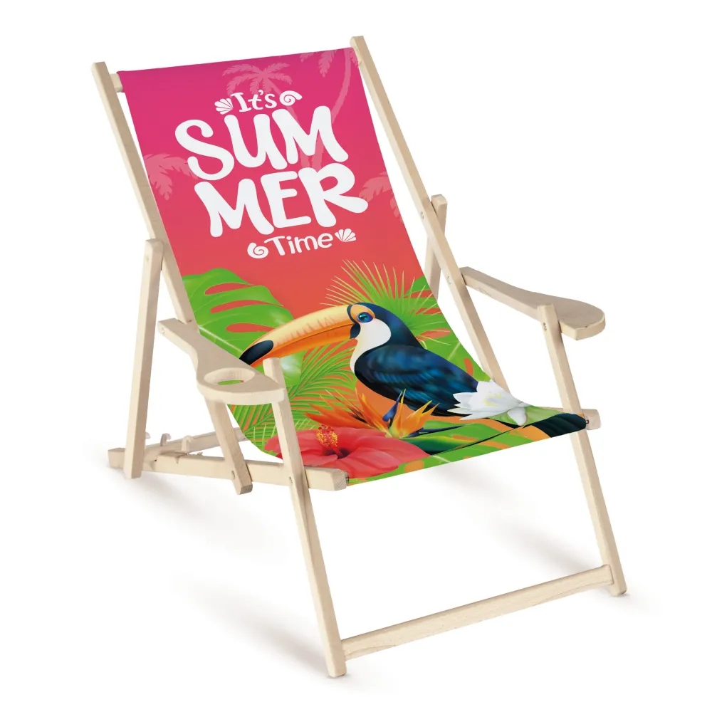 Dřevěné lehátko s područkami SUMMER VIBE