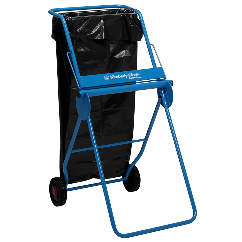Kimberly -Clark Professional ™ mobile stand wiping rollers - large roller / blue - 1 dispenser | Cardboard (1 donor)