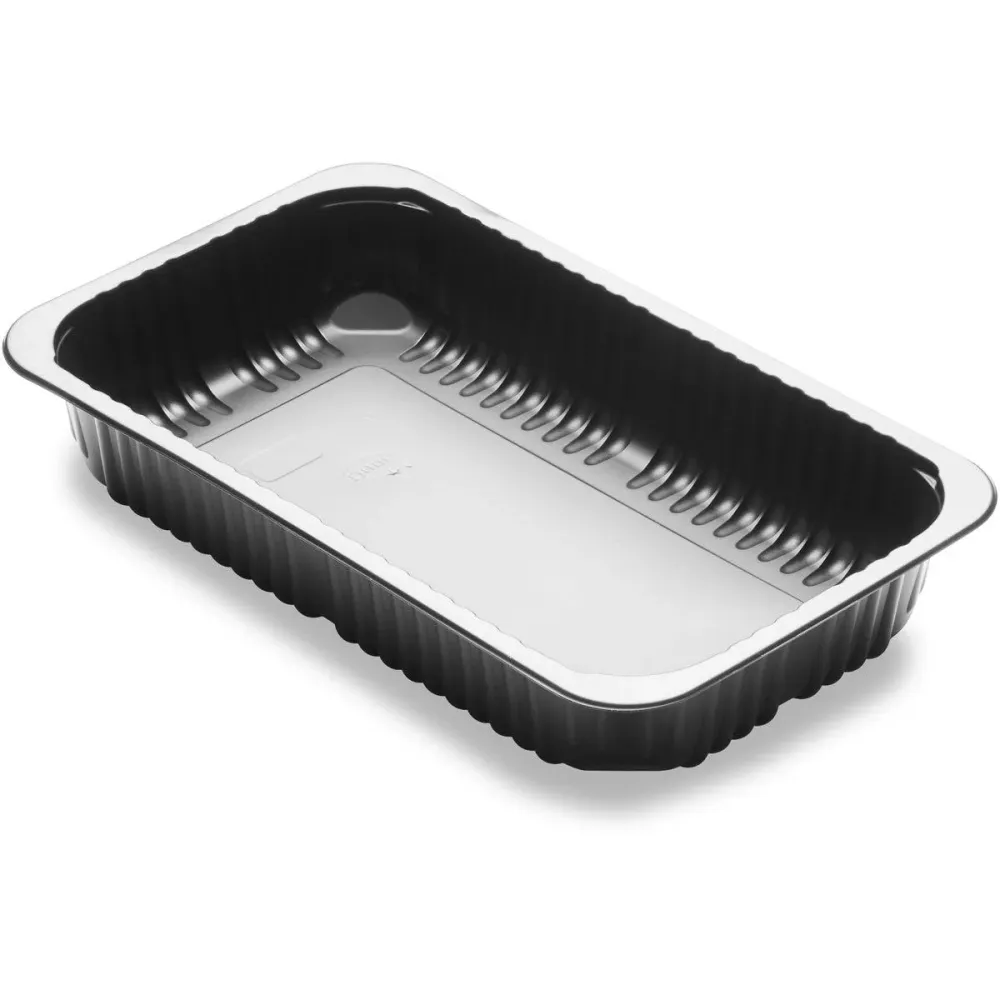 Menu shell 1-Comp 1 Black PP/Min 260x158x43.7 | Pack (384 pieces)