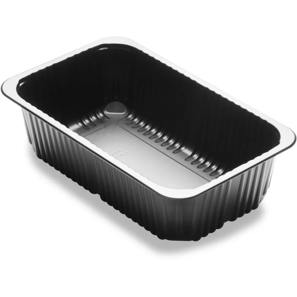 Menu shell 1-Comp 1 Black PP/Min 260x158x70.7 | Pack (376 pieces)