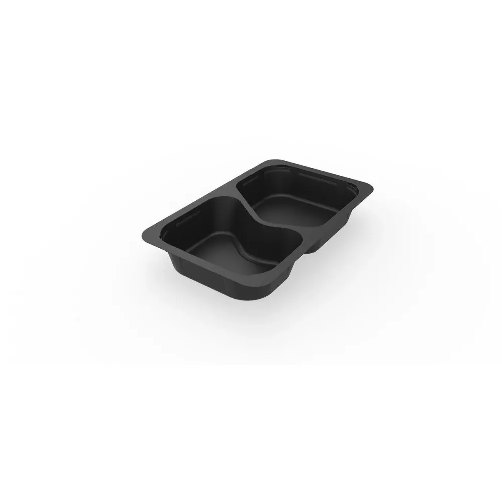 1/4 GN menu shells 2 black PP/min 265x162x43 | Pack (225 pieces)