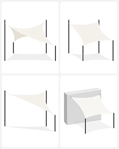 Slunečník 2x3m, bílý
