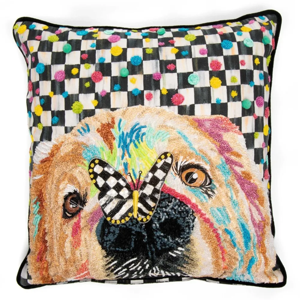 Polštář Puppy Dot Throw od MacKenzie-Childs