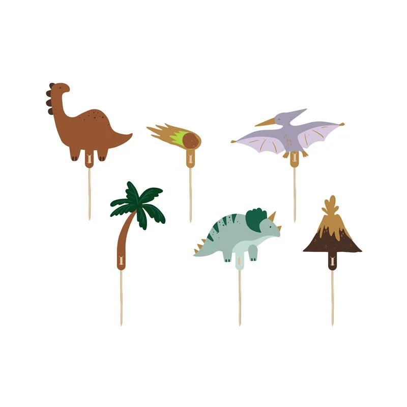 Sada/6 vršků mix dinosaurů