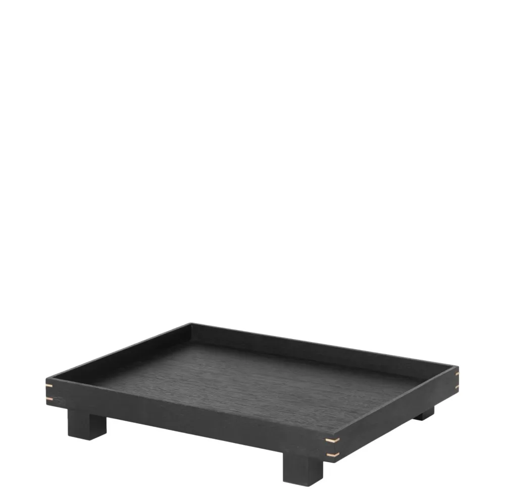 Dřevěný podnos Bon Small, Black