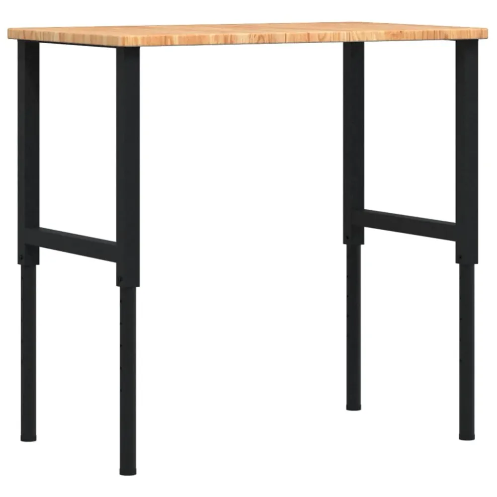 Pracovní stůl světle hnědý 100x60x(71,5–98) cm dub obdélníkový