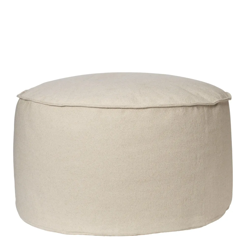 Pouf Aun, Ø80, Off-White