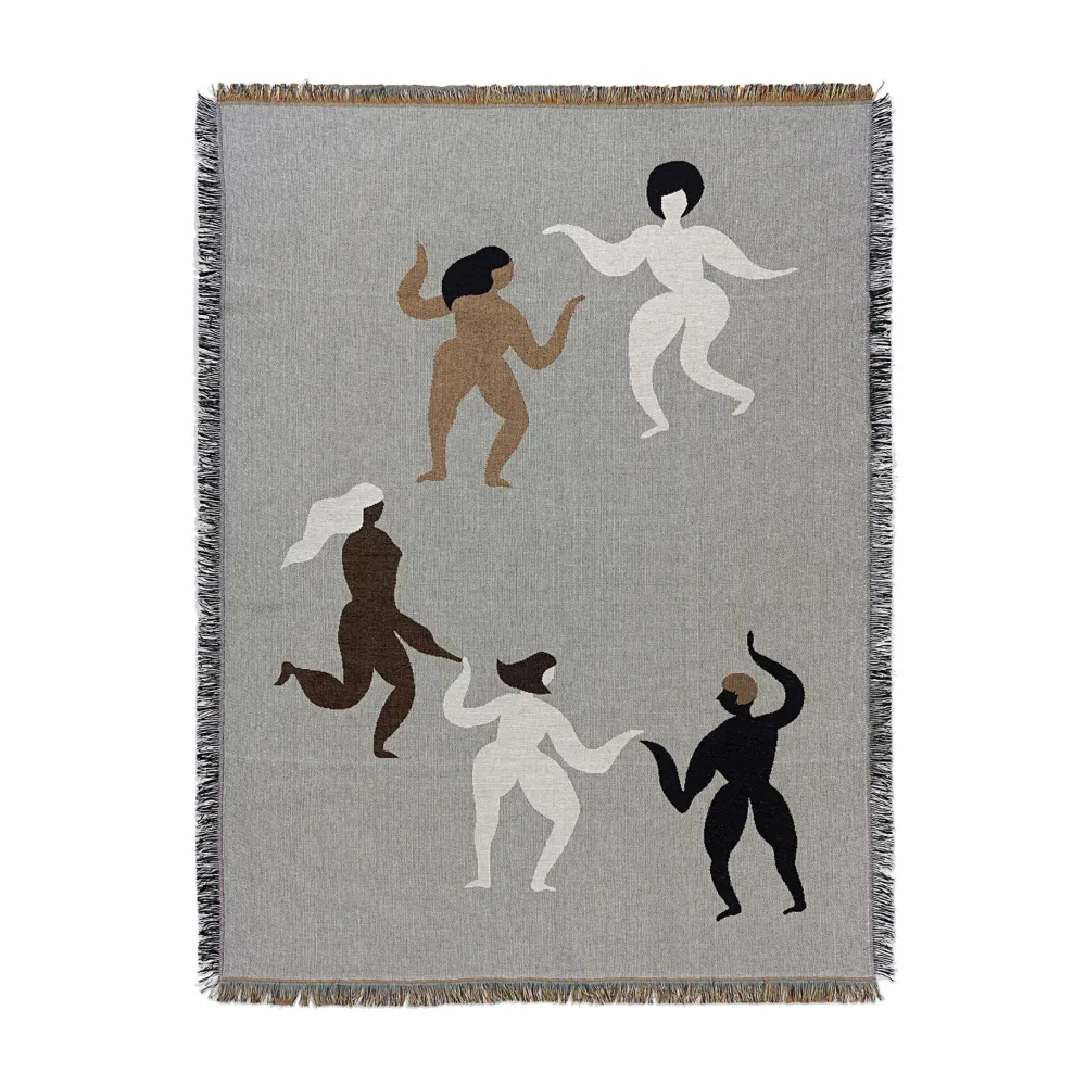 Přehoz FREE TAPESTRY světle šedý s hnědou