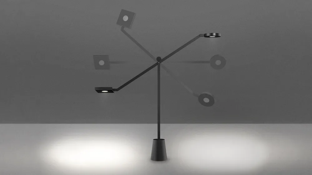 Regulovatelná stolní lampa EQUILIBRIST černá