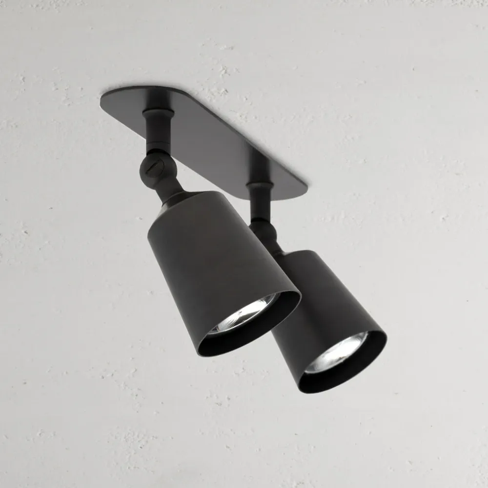 Perryn dvojité 50mm svítidlo – bronz